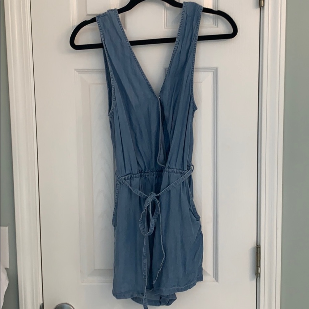 Denim romper